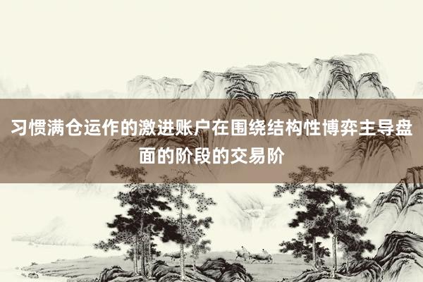习惯满仓运作的激进账户在围绕结构性博弈主导盘面的阶段的交易阶