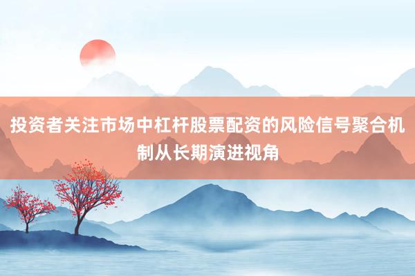 投资者关注市场中杠杆股票配资的风险信号聚合机制从长期演进视角
