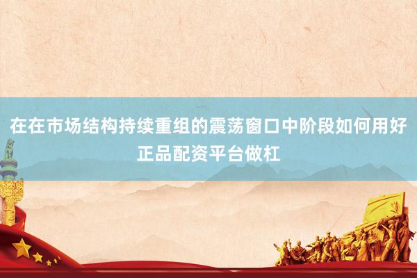 在在市场结构持续重组的震荡窗口中阶段如何用好正品配资平台做杠